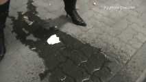 053001 Lindsay Takes A Huge Pee In The Underground Car Park