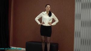 Arrested in business clothes