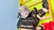 Breathplay in unbreathable, thick PVC overall 2.