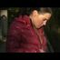 Enni taking a walk while wearing a sexy red down jacket and a shorts beneath the jeans (Video)