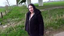 OUTDOOR-SEX with german CHUBBY-SLUT | Lessly needs cum