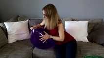 pump inflating a purple TT17 and nail2pop it