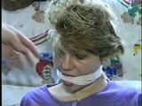 22 Yr OLD LISA IS RUBBER BAND BALL-GAGGED, MOUTH STUFFED, HANDGAGGED, OTM & CLEAVE GAGGED (D43-6)