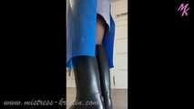 Mein #Metzgerkittel mit der blauen #Gummischürze