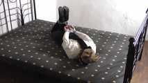 her first tapehogtie 2/3