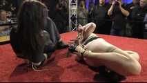 Bondage Challenge Stage at BoundCon XIII - Paulli & Phillipe Boxis vs. Katarina Blade & Electra van Zunit