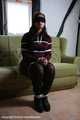Jasmin roped on couch PICS