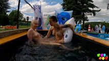 894 2 Girls and 2 pony floats