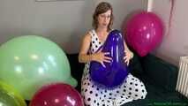 balloon preparing by pump and nail2pop them