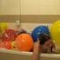 In the bathtub