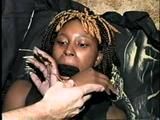 21 Yr OLD BLACK COLLEGE STUDENT MICHELLE GETS HANDGAGGED, MOUTH STUFFED WITH SOCK & WRISTS TIED WITH RAWHIDE (D53-2)