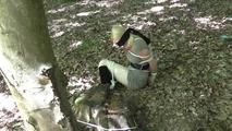 Jessy tied in the forest 2/2
