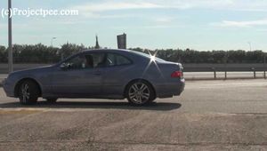 030058 Salma Pulls Into The Roadside And Pees Behind Her Mercedes