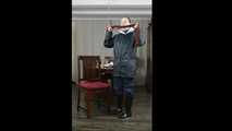  Selfbondage in rainwear next try