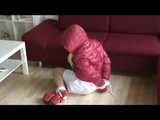 Get 2 Videos with Jessy bound and gagged in shiny nylon Downwear from 2008.