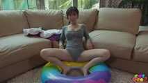 1493 New Girl Tries Inflating