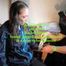 Rachel Adams bound, pantygagged and pantyhooded in shiny nylon Rainwear