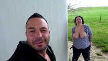 OUTDOOR-SEX with german CHUBBY-SLUT | Lessly needs cum