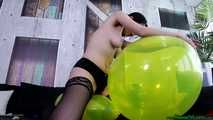 sensual topless nailpopping
