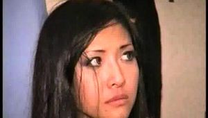 30 YR OLD ASIAN LI-JUN IS CLEAVE GAGGED, HANDGAGGED , CHAIR TIED WITH ROPE & TAPE, GETS FREE  AND OVER TAKES HER CAPTOR (D67-16)