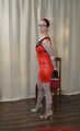 Gefesselt im Wetlook Outfit und verschiedene Knebel
