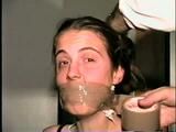 UK GIRL LISA WRAP TAPE GAGGED & TOE TIED (D34-10)