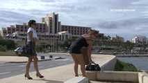 023102 Ewa Takes An Urgent Pee Down A Flight Of Steps