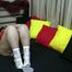 Legs fixed apart