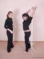 Alexa and Satisfaction Girl - Two girls and one coat rack: self-bondage session with a twist