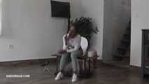 Mistress Nomi Melone smokes and pees on the toliett box