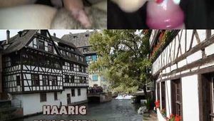 HAARIG EINLOCHEN UND SCHLUCKEN