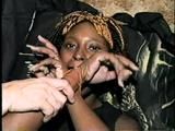 21 Yr OLD BLACK COLLEGE STUDENT MICHELLE GETS HANDGAGGED, MOUTH STUFFED WITH SOCK & WRISTS TIED WITH RAWHIDE (D53-2)