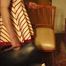 1172 Amber in Latex Waitress and Cuffs