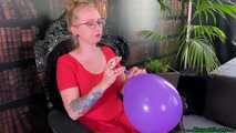 Blow2Pop purple U16 and U15 *marble* while smoking
