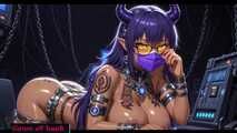 GoL Busty Purple Demon Cyberpunk Gooning Techno