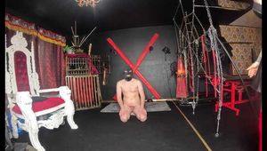 Virgin ass-and-pussy slave at the dominatrix studio! Will you be going home a virgin, too?