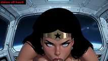 Sexy brunette WW Fantasy Spaceship Sex