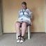 Sandra chairtied and drooling 1/2