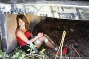Susanne tied up with tape PICS