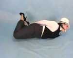 Dressed up Rozanka in a fantastic bondage session (video)