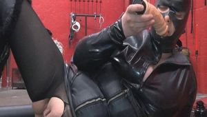 Dildo fucking and sucking close-up POV 