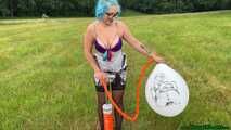 outdoor doublelift pump2pop five balloons