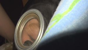 POV Anal fuck in the ass with horny nylon blow POV 