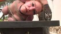 Brutally hard Hogtie for Bettine