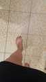 Barefoot at the store