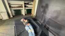 Alice bound, gagged and vibed in a shiny nylon Windbreaker. She enjoyed it :)