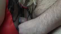 Fan Sam got his turn on getting his cock sucked 