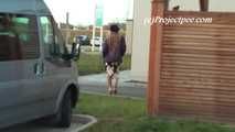 020146 Kathy Pees In The Autobahn Car Park