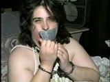 314 Lb BARB, TAPES, GAGS, HANDCUFFS & PLAYS WITH HER HUGE TITS (D22-10)