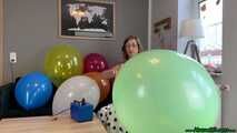 balloon preparing by pump and nail2pop them
